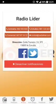 Radio Líder android App screenshot 0